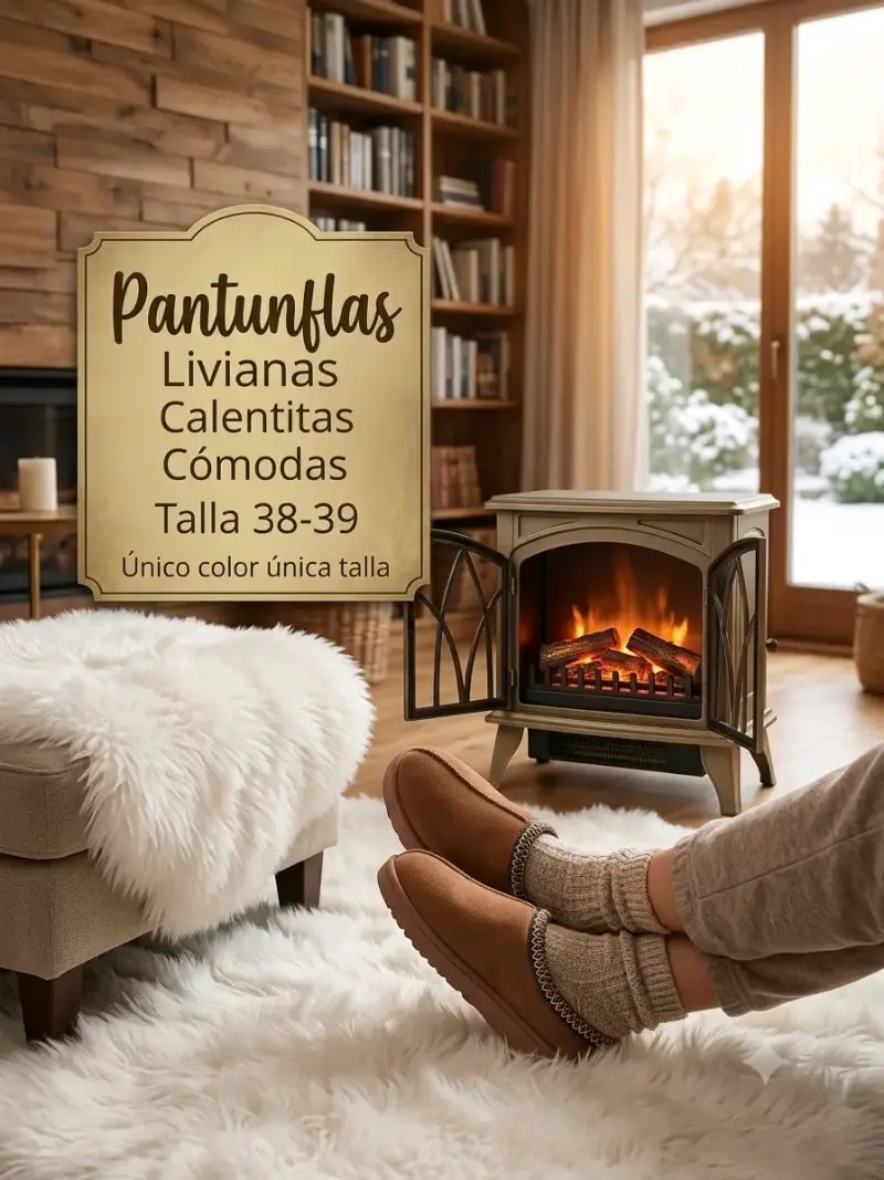 Pantuflas cálidas y cómodas talla 38-39