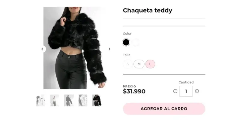Chaquetilla pelo eco cuero - 3