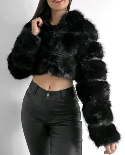 Chaquetilla pelo eco cuero - miniatura 4