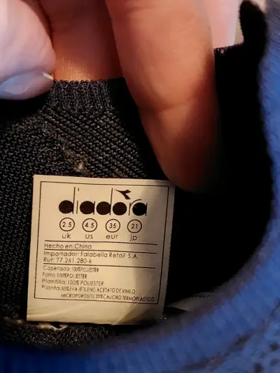 Zapatillas deportivas Diadora azul marino - miniatura 3