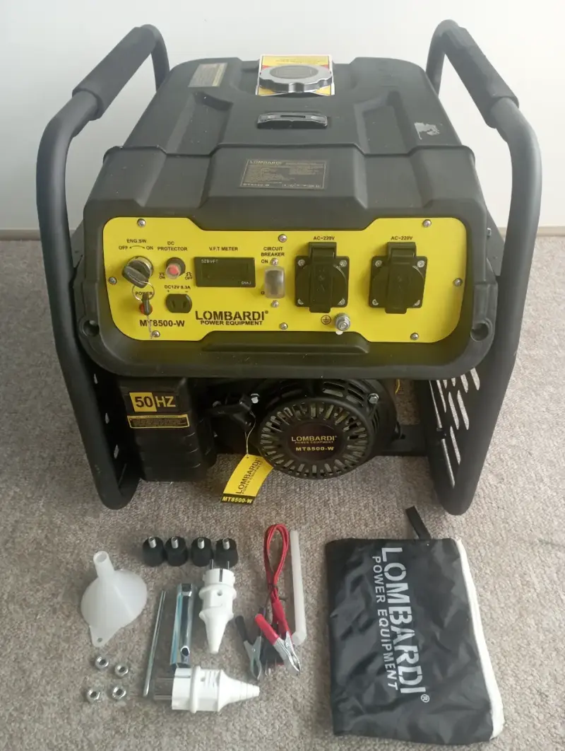 Generador eléctrico Lombardi MT8500-W con accesorios - 1