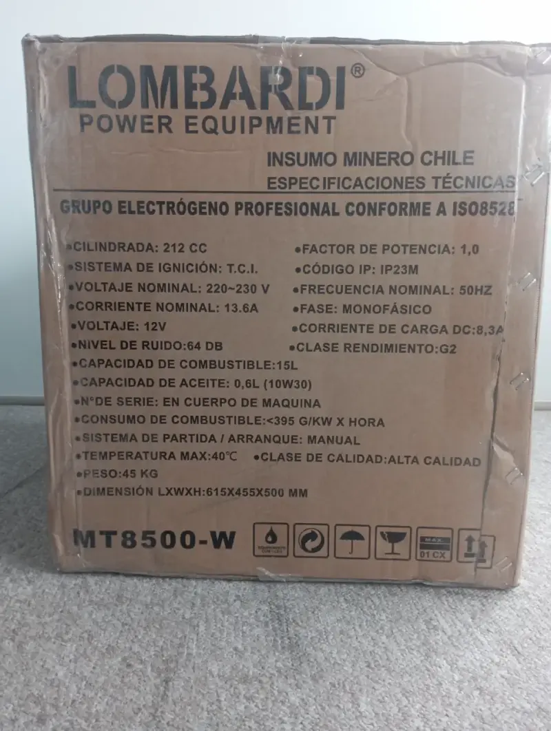 Generador eléctrico Lombardi MT8500-W con accesorios - 3