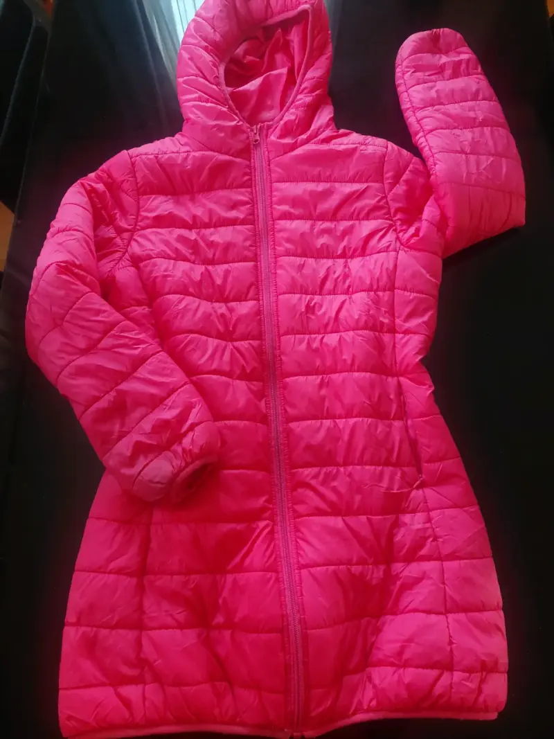 Chaqueta acolchada rosada - 1
