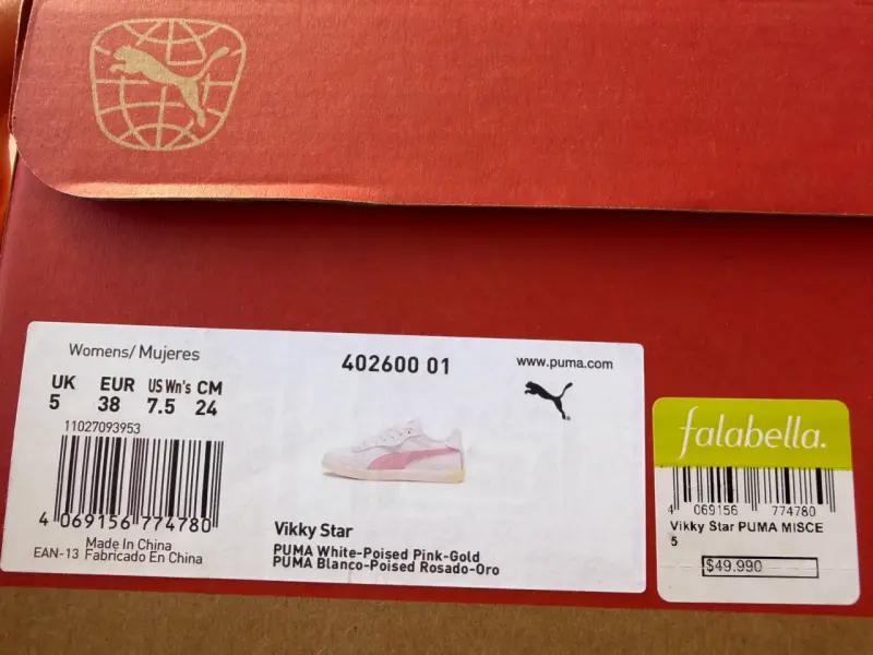 Zapatillas Puma Vikki Star Blancas y Rosadas - 3
