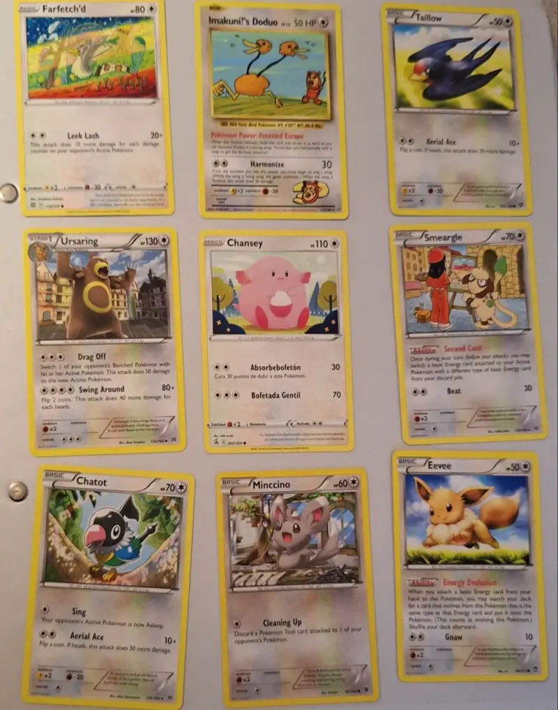 Colección de cartas Pokémon variadas - 2
