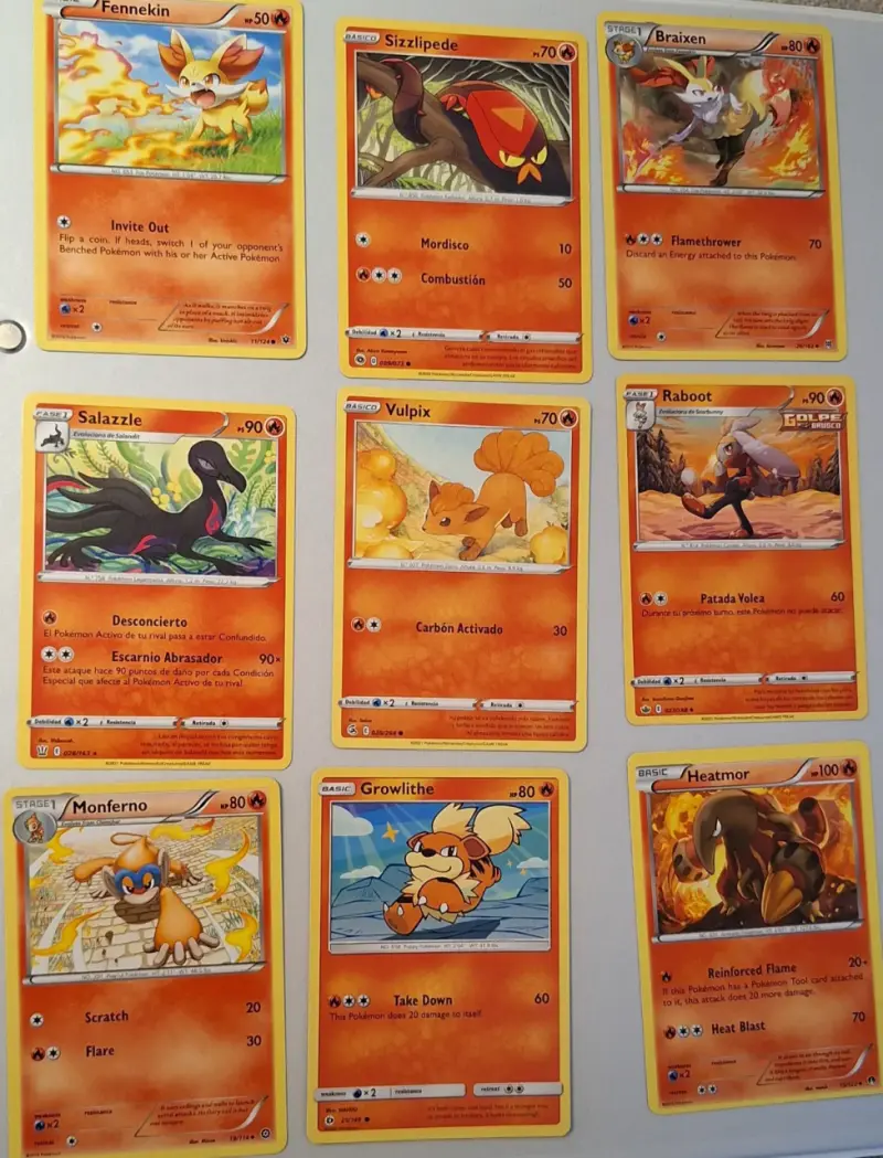 Colección de cartas Pokémon variadas - 2