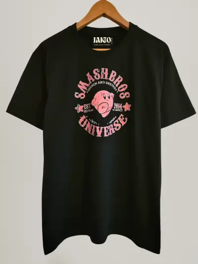 Polera negra SmashBros Universe unisex - miniatura 1