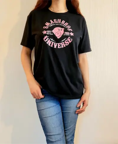 Polera negra SmashBros Universe unisex - miniatura 3