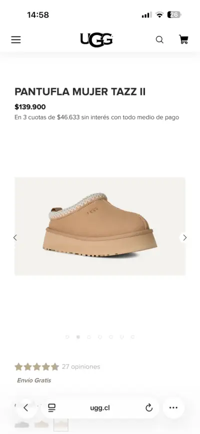 Zapatillas UGG color sand - miniatura 6