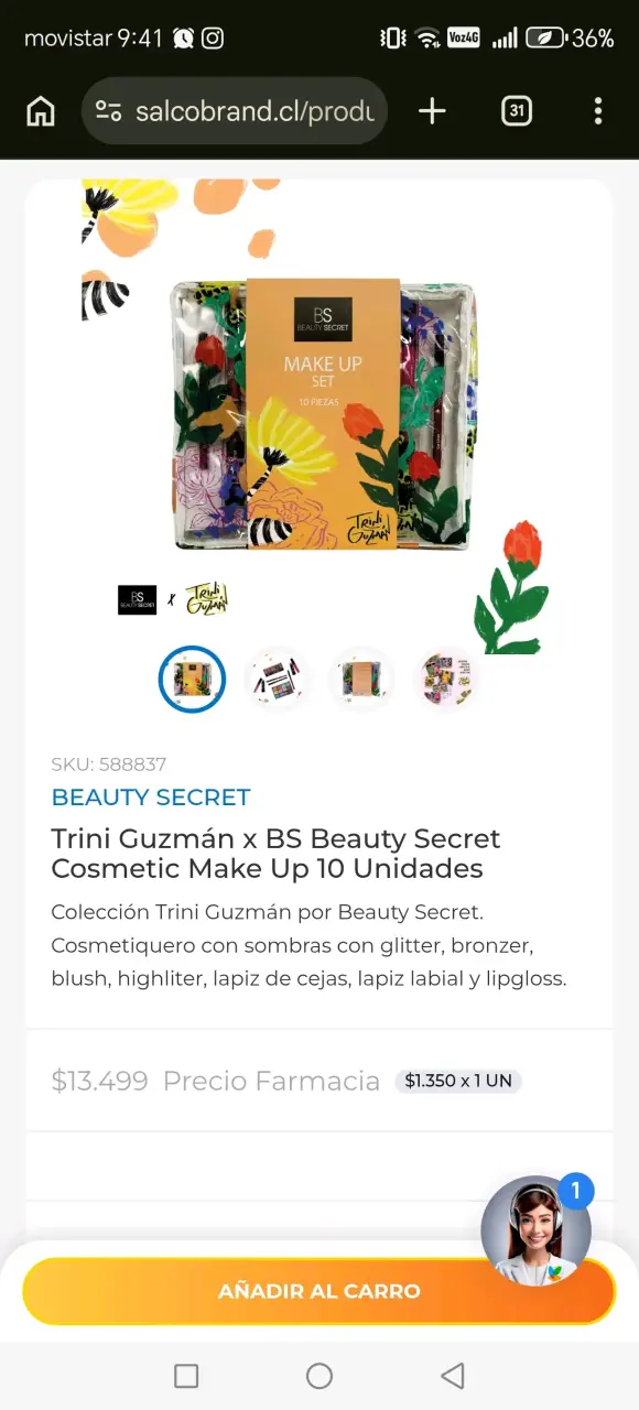 Set de Maquillaje Trini Guzmán x BS Beauty Secret - 1