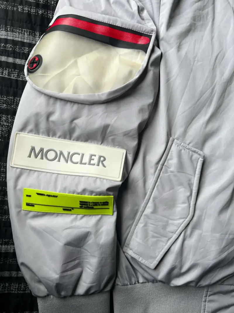 Chaqueta bomber gris Moncler - 2