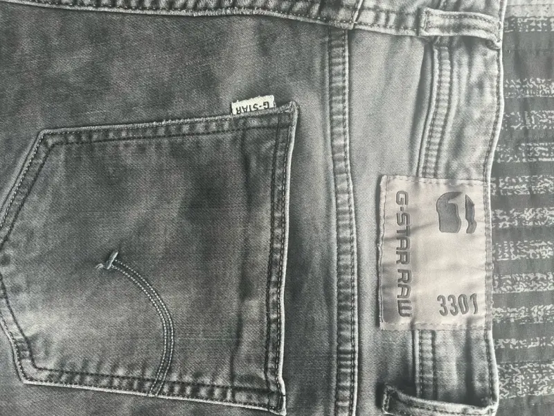 Jeans G-Star Raw 3301 gris para hombre - 1