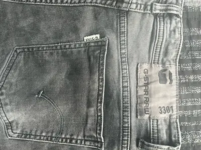 Jeans G-Star Raw 3301 gris para hombre - miniatura 1