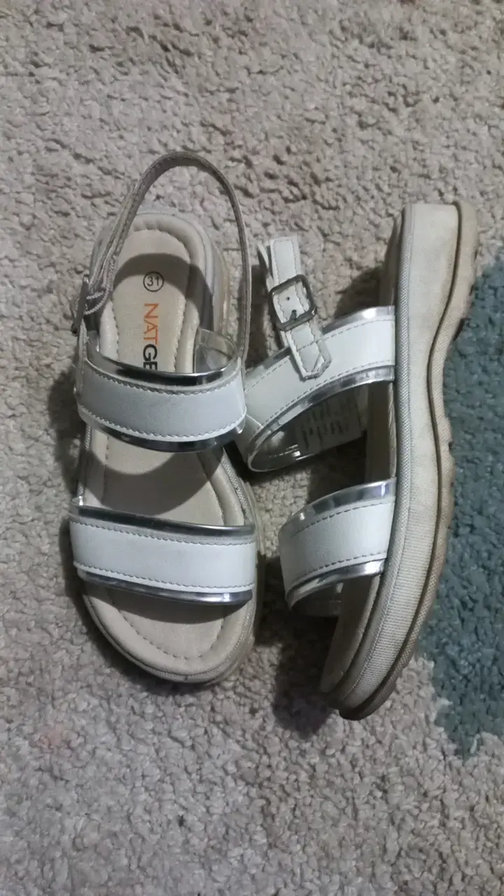 Sandalias blancas para niña talla 31 - 6