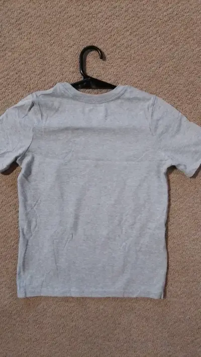 Polera infantil gris con diseño de dinosaurio - miniatura 2