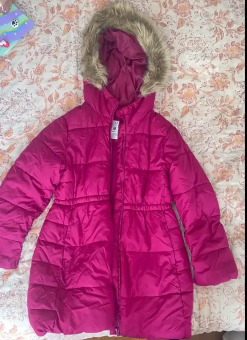 Abrigo largo de invierno para mujer con capucha - 1