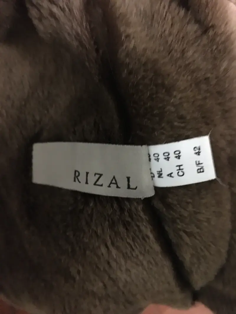 Abrigo de piel sintética Rizal marrón - 1