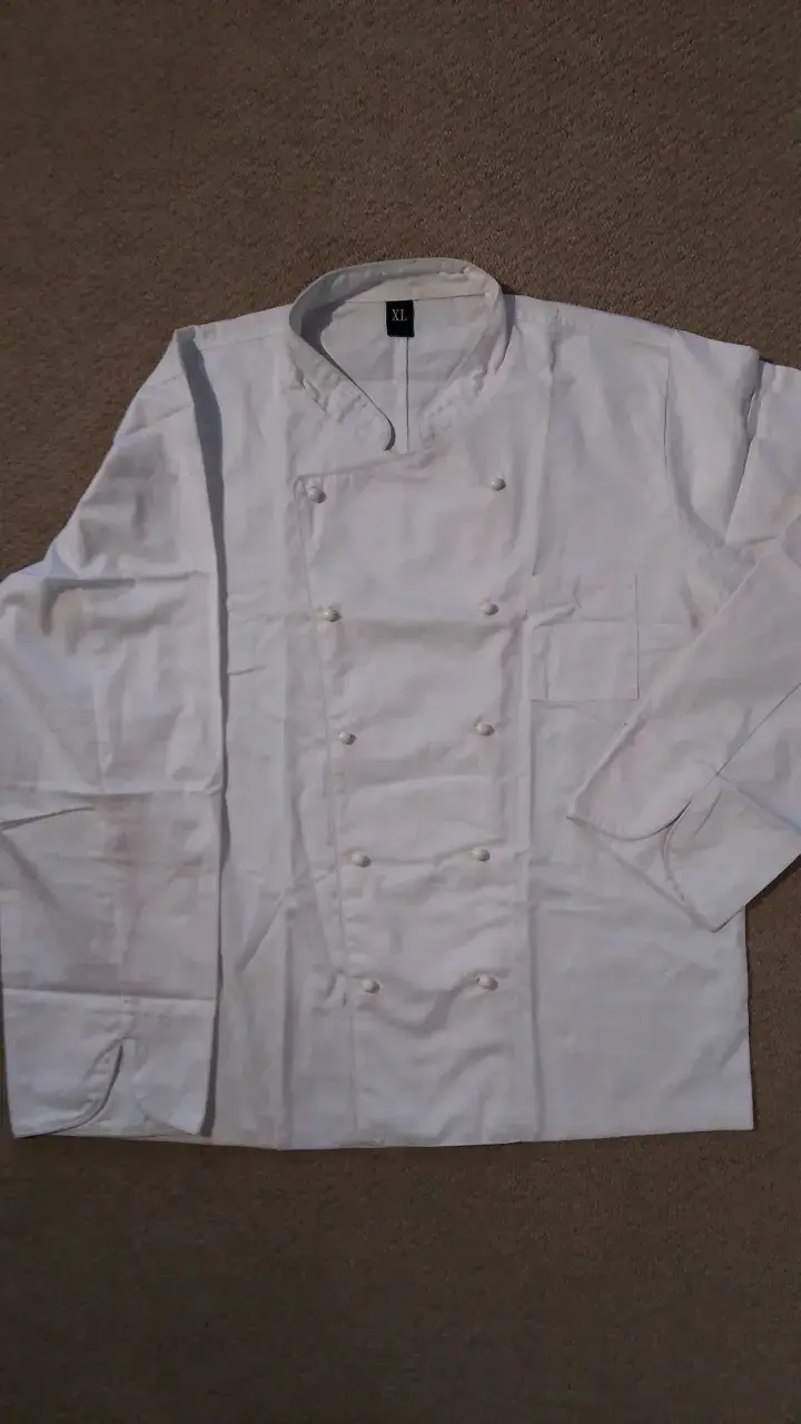 Chaqueta de chef blanca talla XL - 2