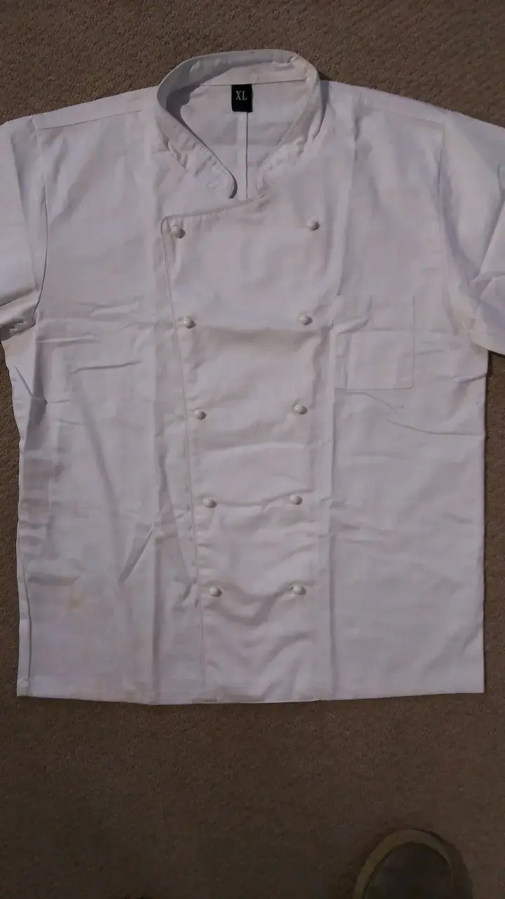 Chaqueta de chef blanca talla XL - 3