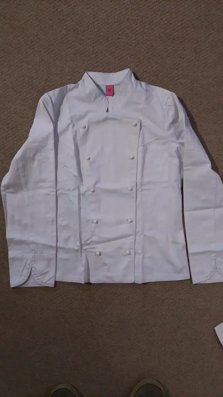 Chaqueta de chef blanca talla M - 2