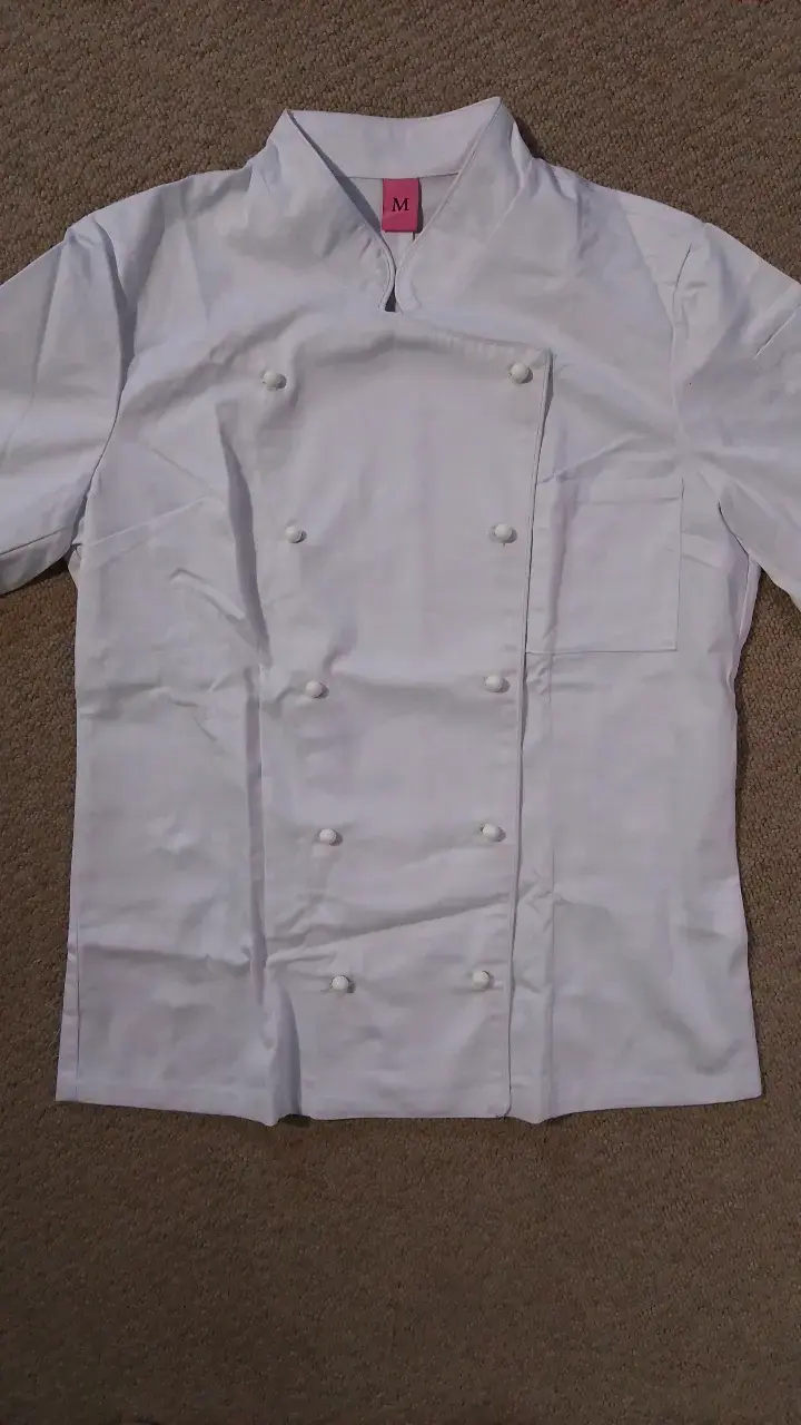 Chaqueta de chef blanca talla M - 3