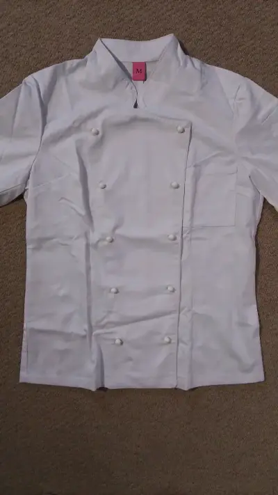 Chaqueta de chef blanca talla M - miniatura 3