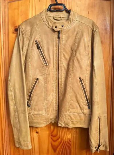 Chaqueta de cuero mujer Foster - miniatura 1
