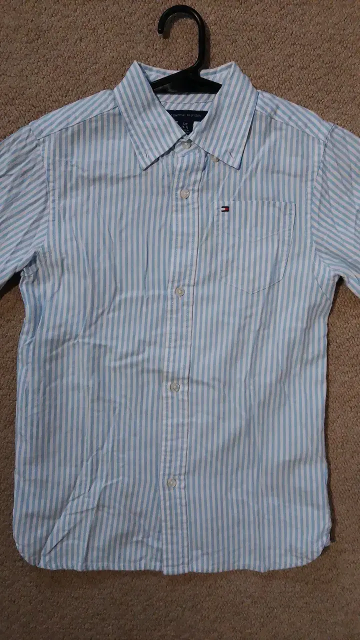 Camisa de rayas azul para niño - 2
