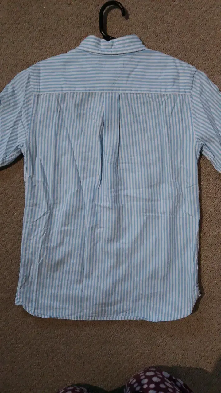 Camisa de rayas azul para niño - 4