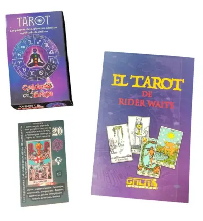 Tarot Rider Waite con Guía y Libro 200 paginas - miniatura 1