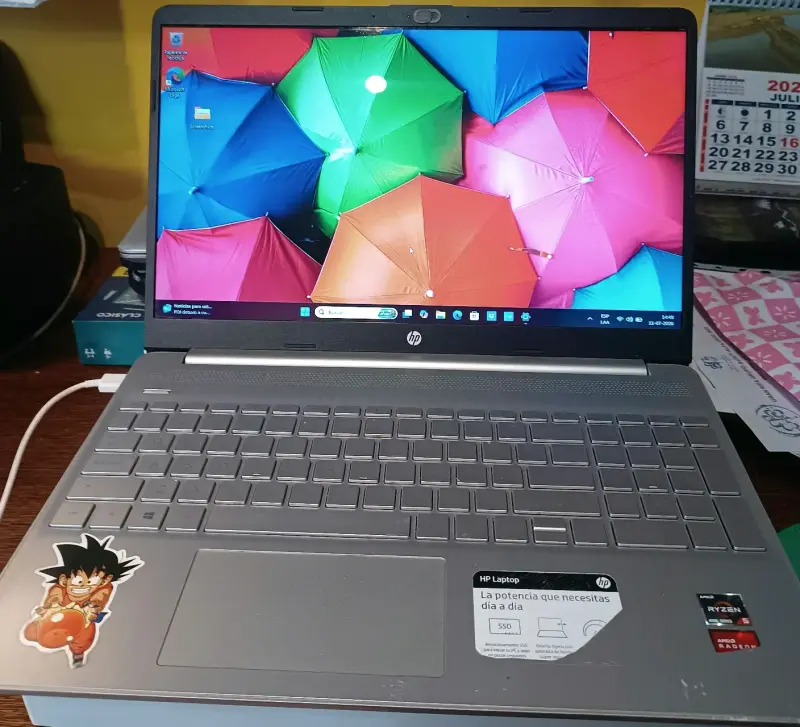 Notebook HP con pantalla de 15,6' pulgadas - 3