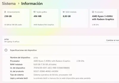 Notebook HP con pantalla de 15,6' pulgadas - miniatura 6