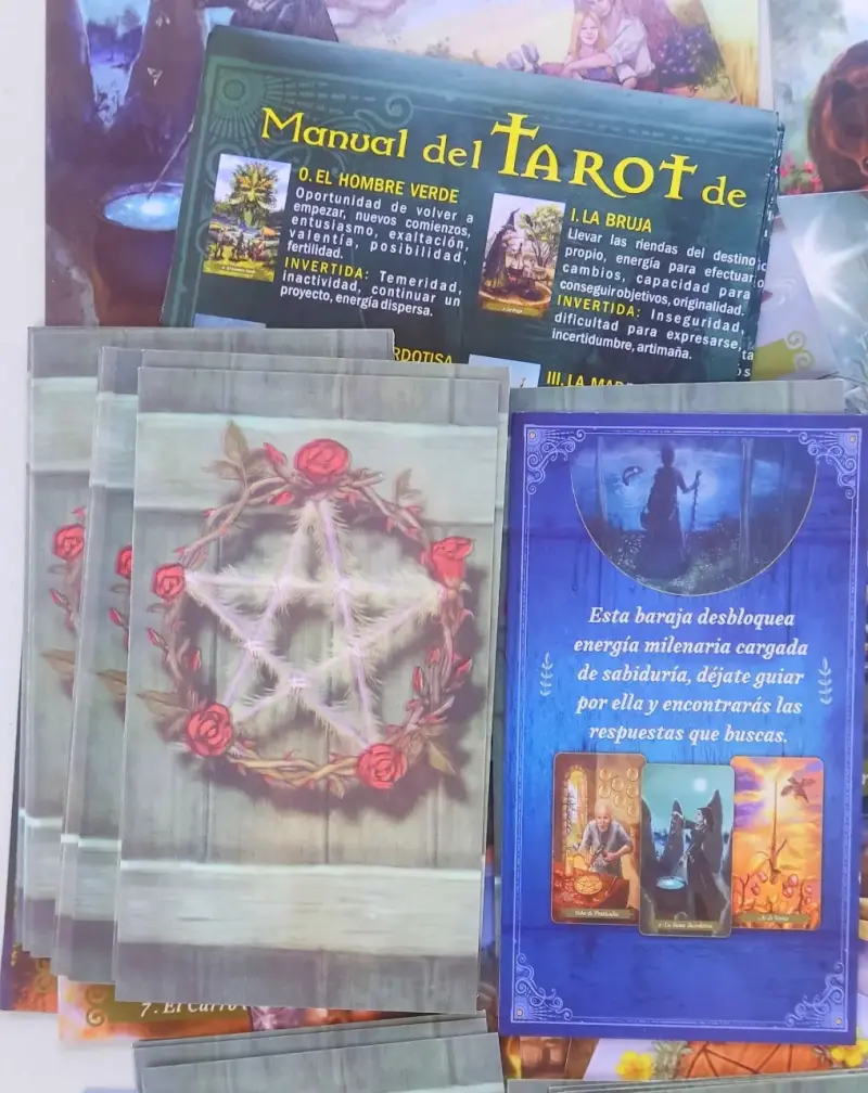 Tarot de la Bruja Verde con 78 cartas ALTERNATIVO - 4
