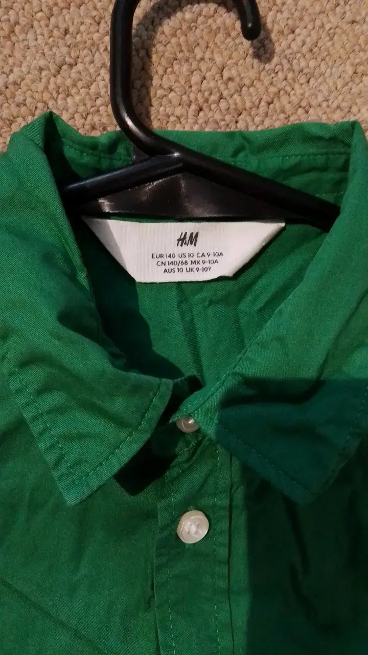 Camisa verde de niño H&M casual - 3