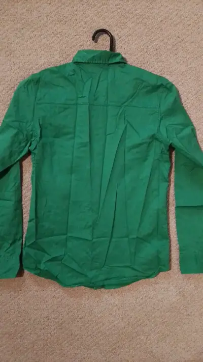 Camisa verde de niño H&M casual - miniatura 4