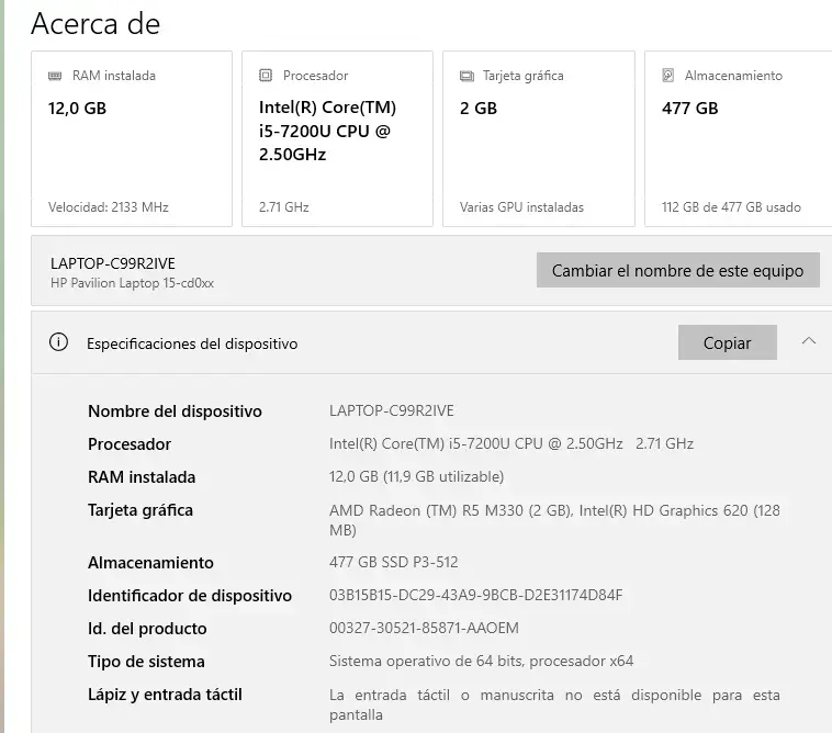 Notebook HP  en buen estado - 4