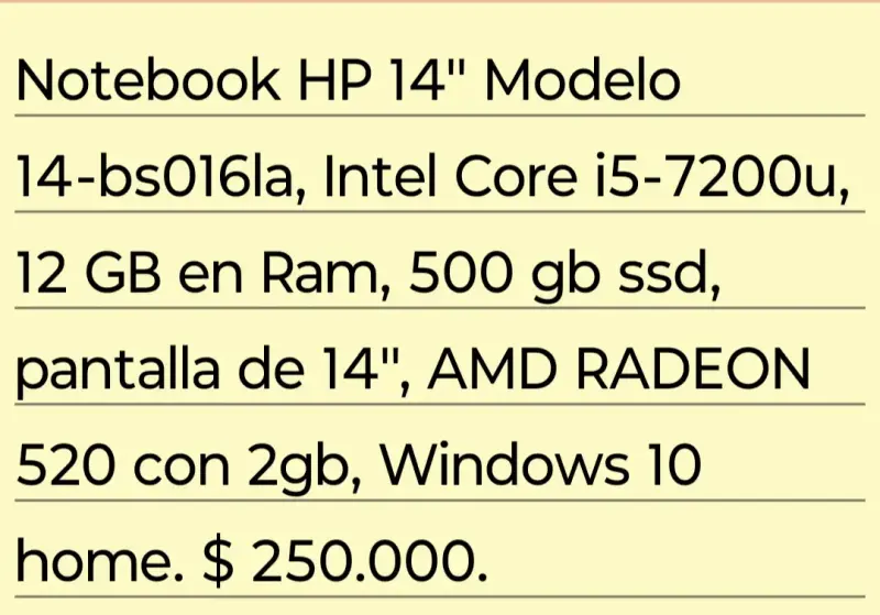 Notebook HP  en buen estado - 6