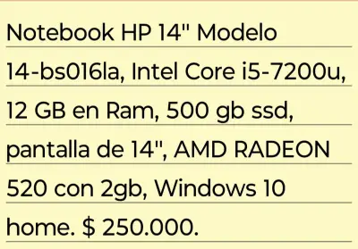Notebook HP  en buen estado - miniatura 6