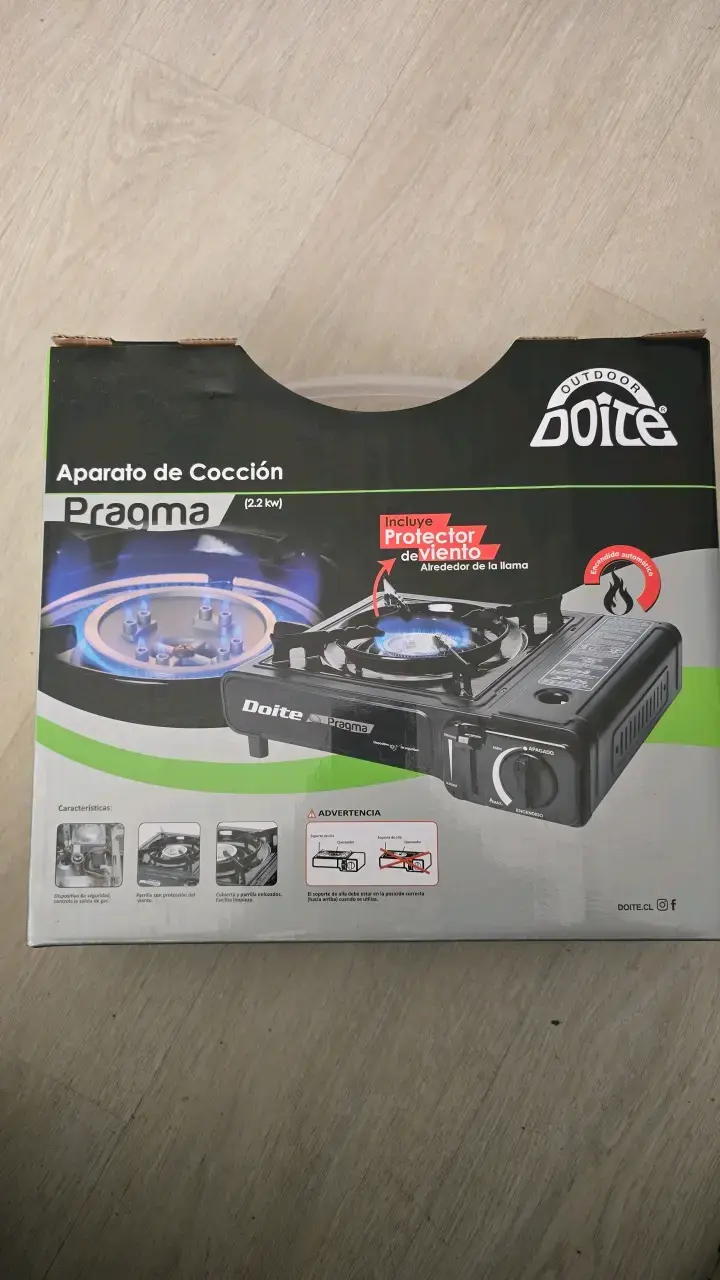 Cocina a gas portátil Doite Pragma para camping - 2