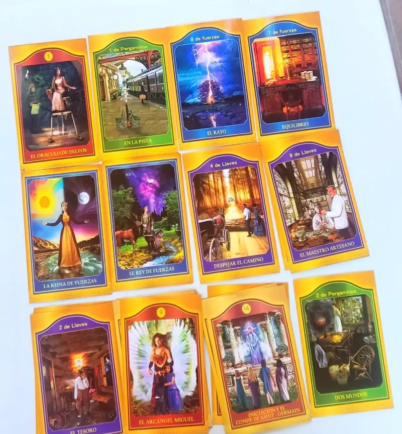 Tarot Akáshico con 62 cartas y bolso alternativo - 2