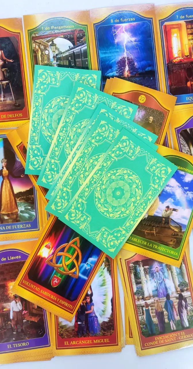Tarot Akáshico con 62 cartas y bolso alternativo - 4