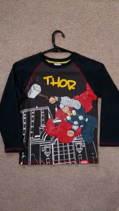 Polera de niño Marvel Thor manga larga - miniatura 1