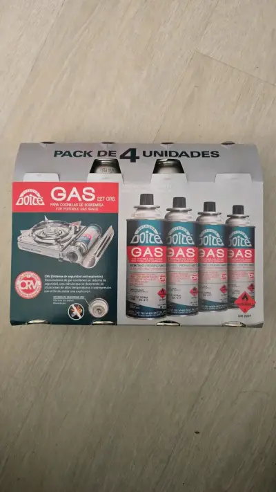 Pack de 4 cartuchos de gas Doite para cocinillas - miniatura 2