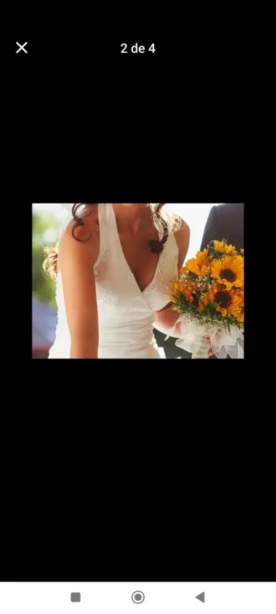 Vestido de novia blanco - miniatura 1