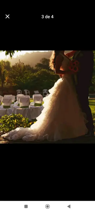 Vestido de novia blanco - miniatura 2