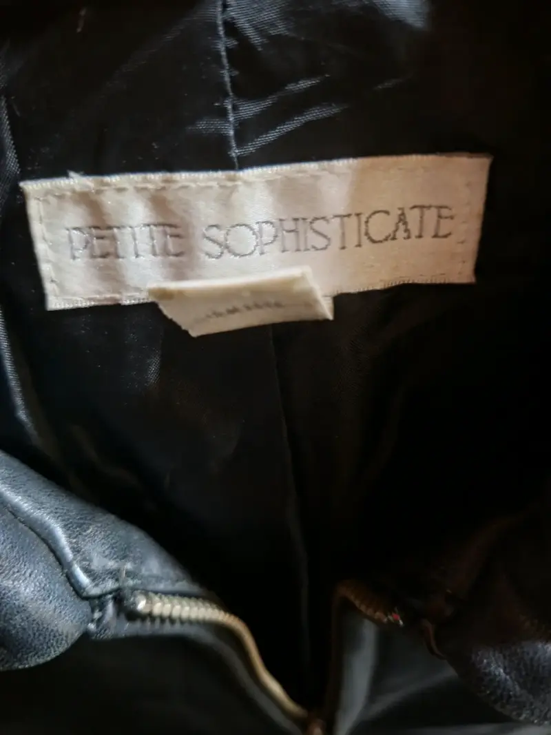 Chaqueta de cuero negra para mujer - 3