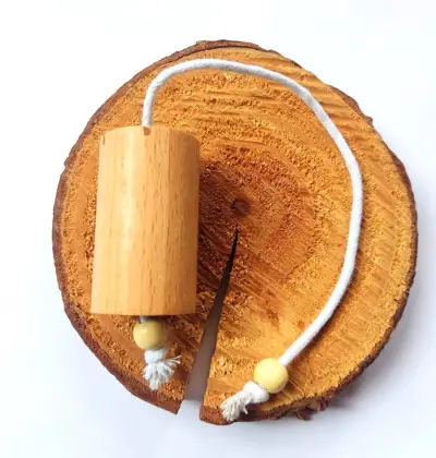 Pendulo Hebreo con Madera Haya hecho a mano - miniatura 1