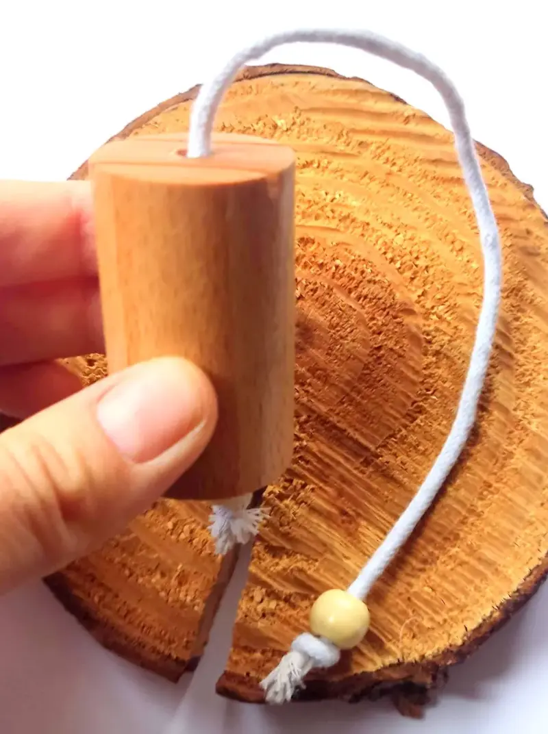 Pendulo Hebreo con Madera Haya hecho a mano - 2