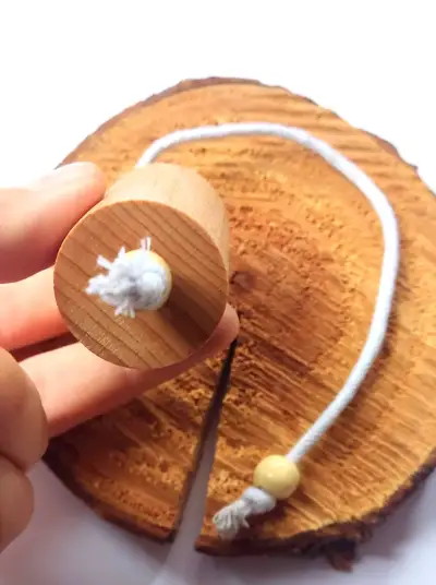 Pendulo Hebreo con Madera Haya hecho a mano - miniatura 3