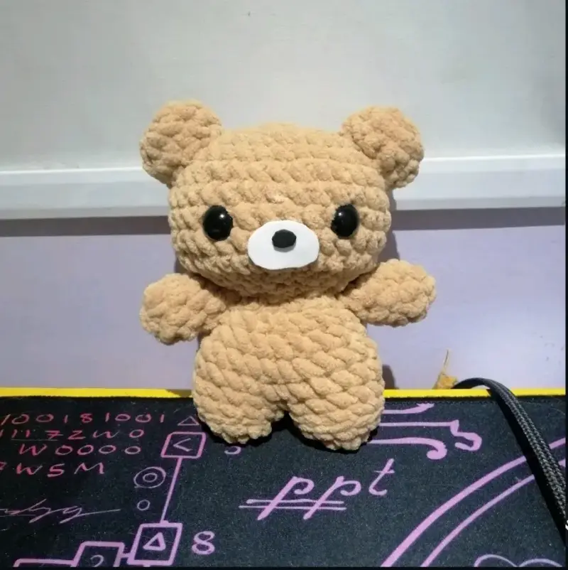 Peluche de oso hecho a crochet